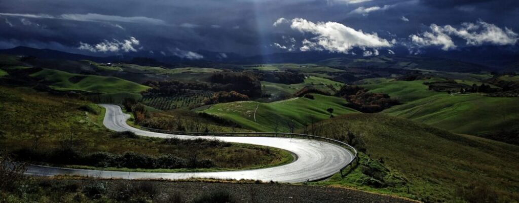 SS 68 nei pressi di Volterra, Località San Martino